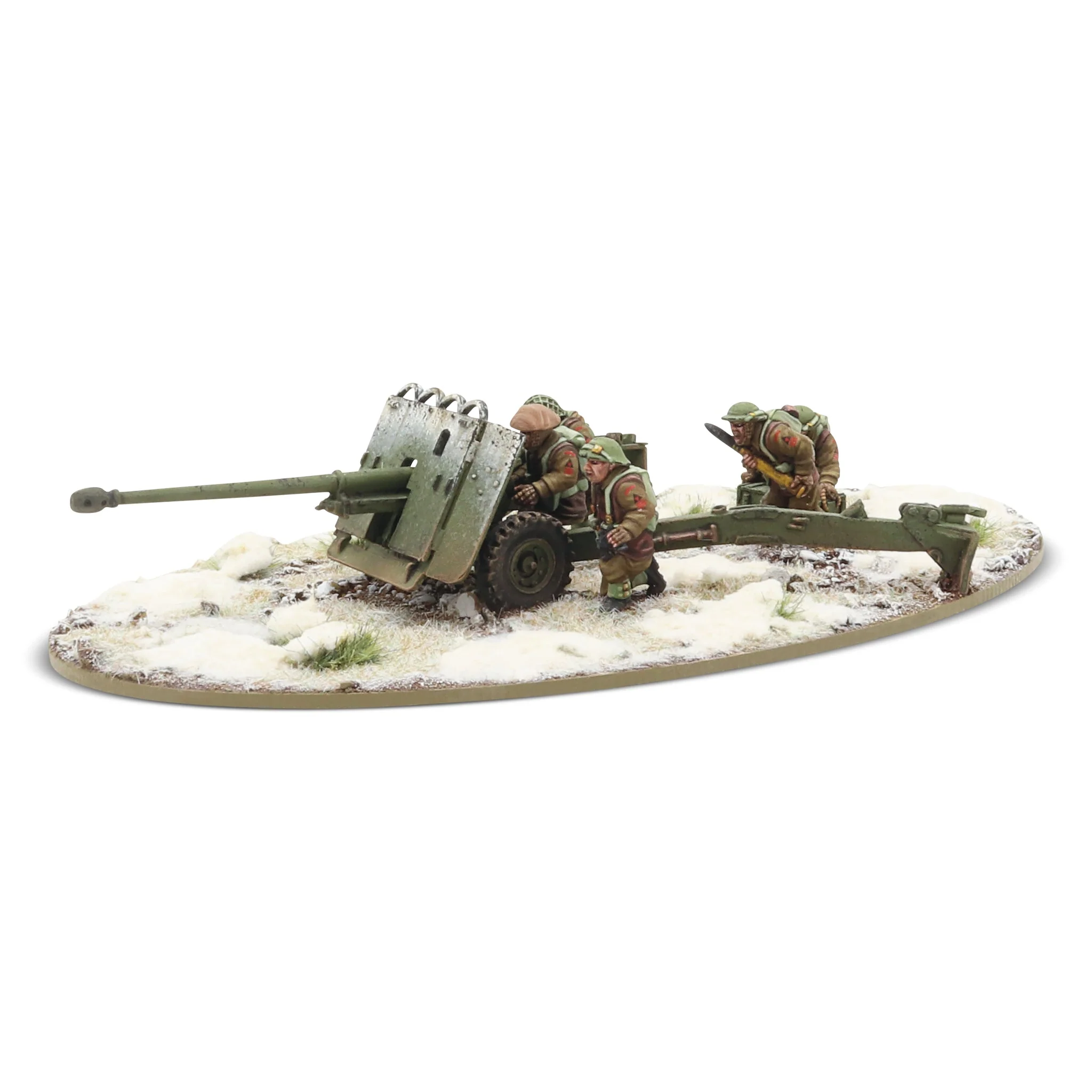 17 pdr anti-tank gun with British infantry (winter) crew - Image 2