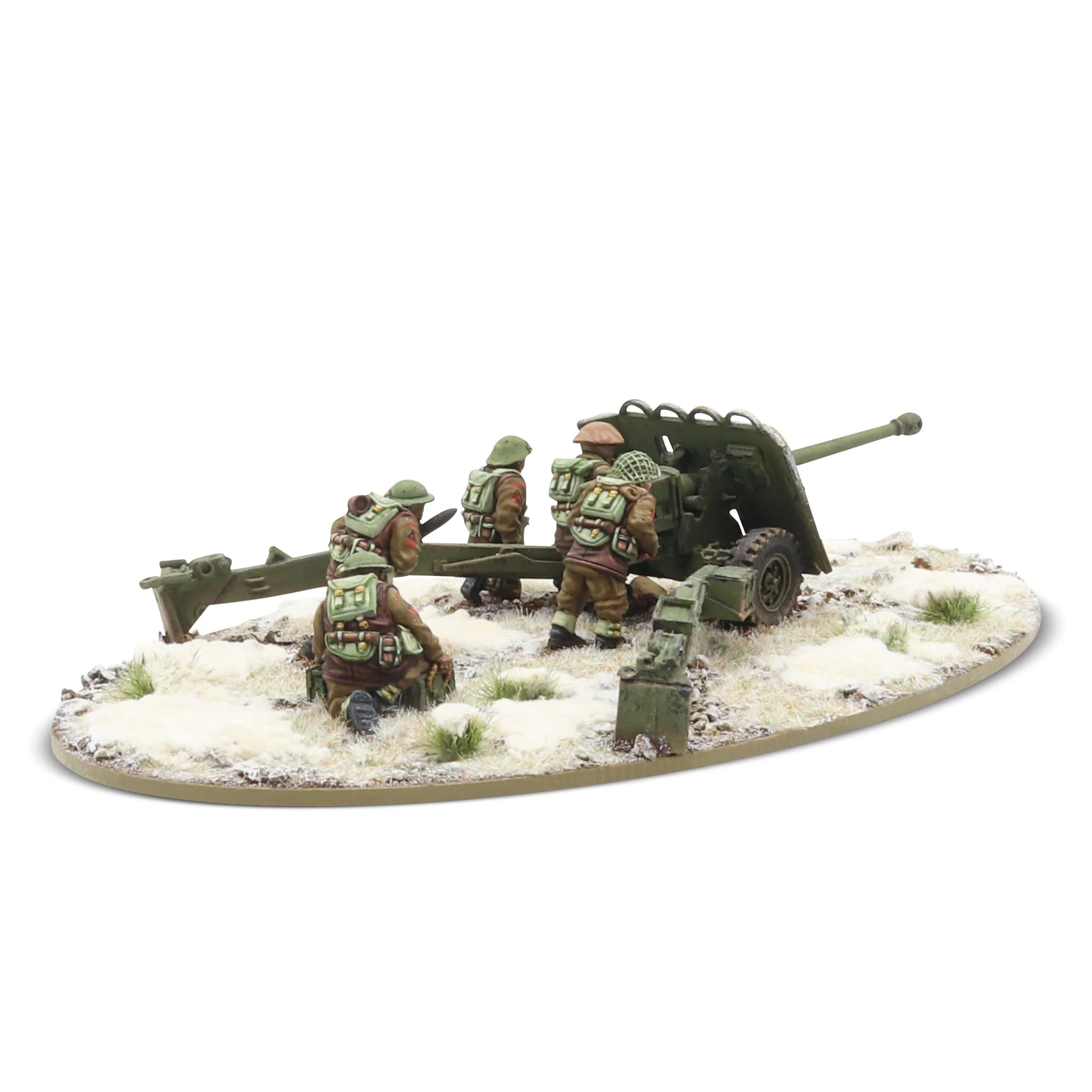 17 pdr anti-tank gun with British infantry (winter) crew - Image 3