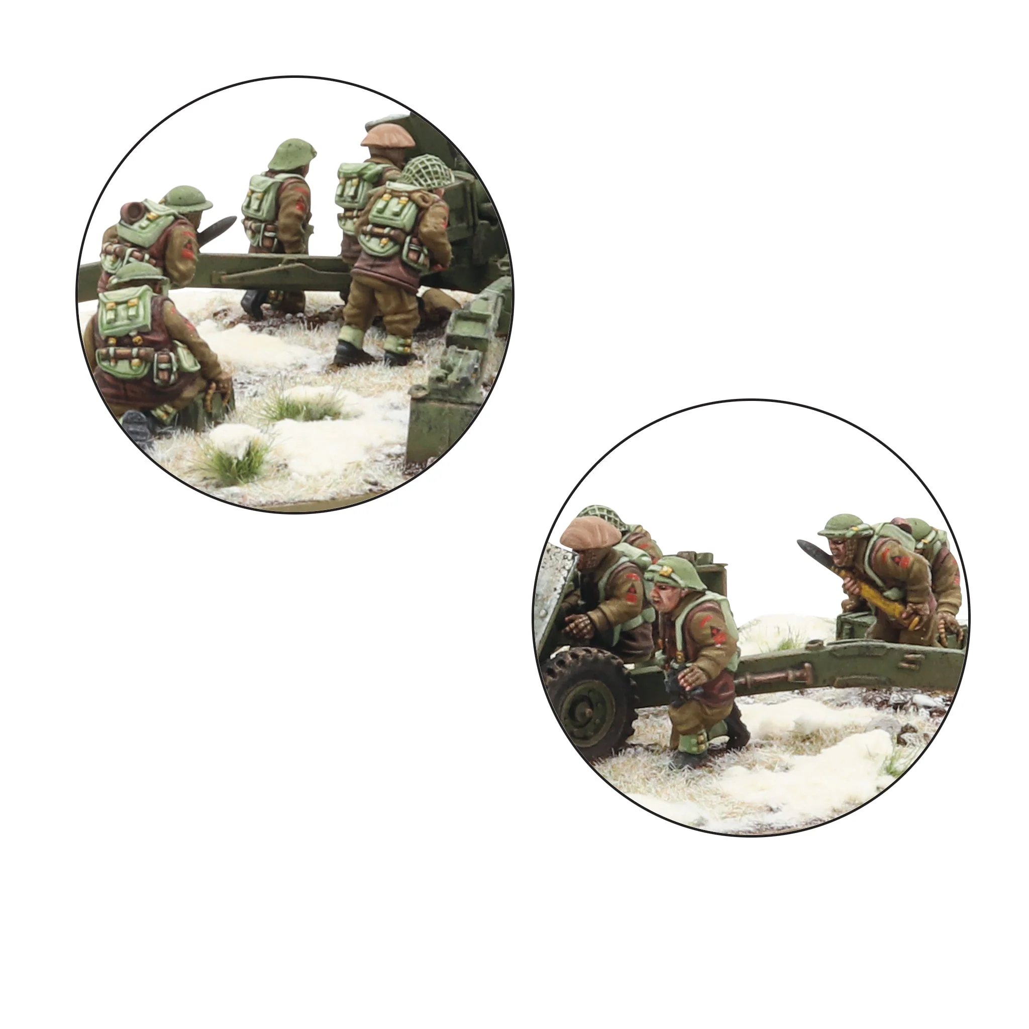 17 pdr anti-tank gun with British infantry (winter) crew - Image 4