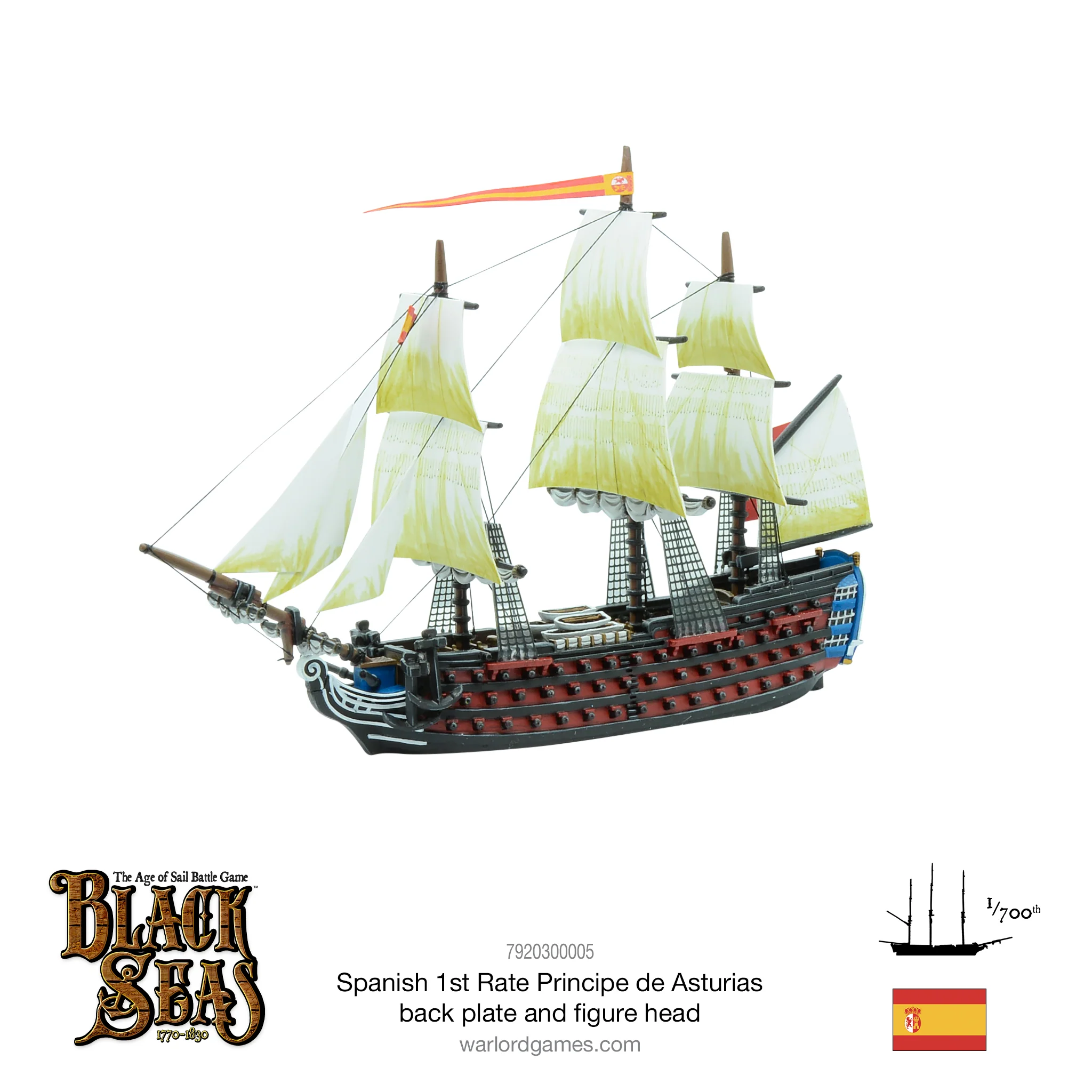 1st Rate with Principe de Asturias back plate and figure head - Image 3