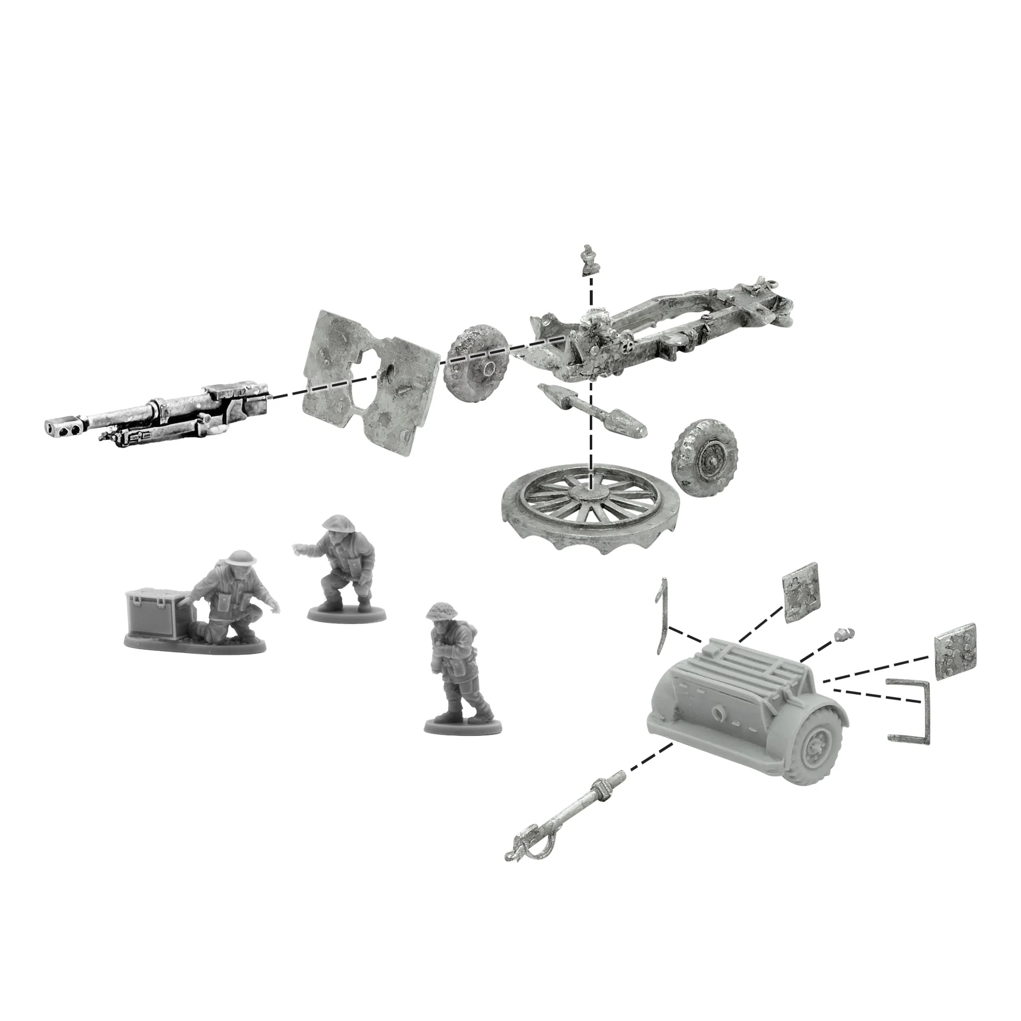25-Pdr Light Howitzer with British Infantry (Winter) Crew - Image 4