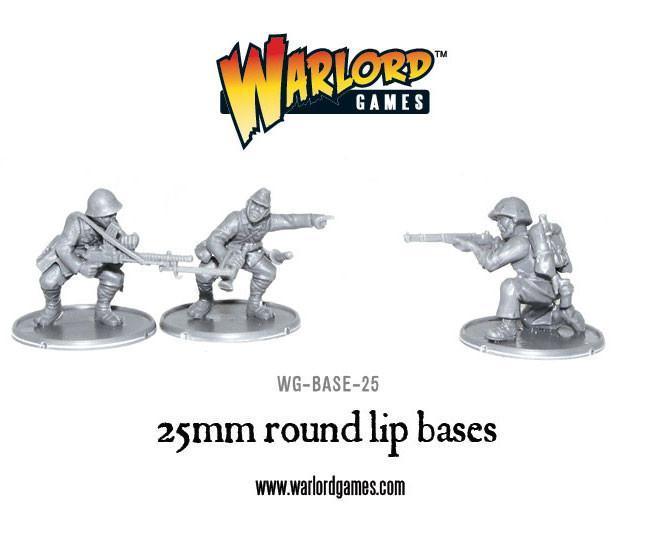 25mm round lip bases sprue - Image 2