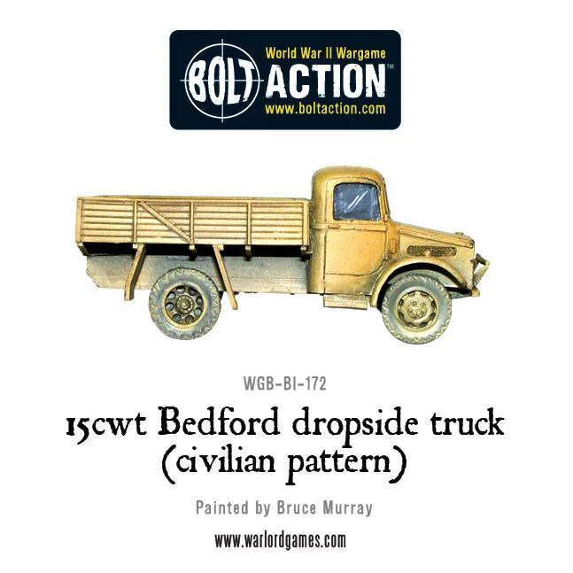 15cwt Bedford dropside truck (civilian pattern) - Image 3