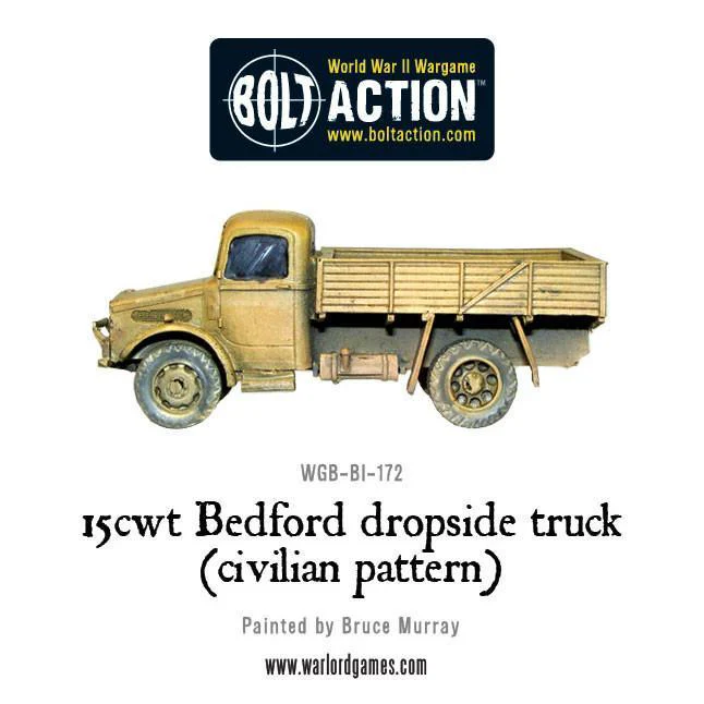 15cwt Bedford dropside truck (civilian pattern) - Image 4