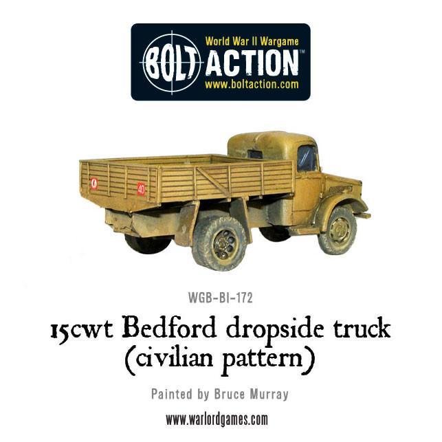 15cwt Bedford dropside truck (civilian pattern) - Image 5