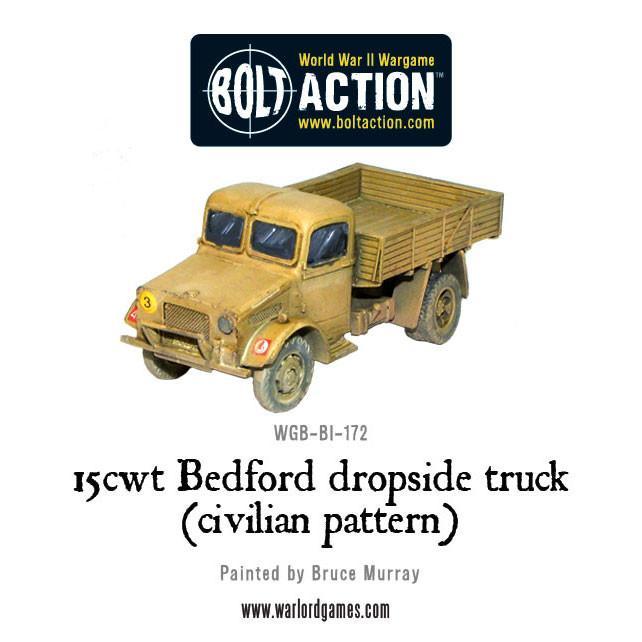 15cwt Bedford dropside truck (civilian pattern) - Image 8