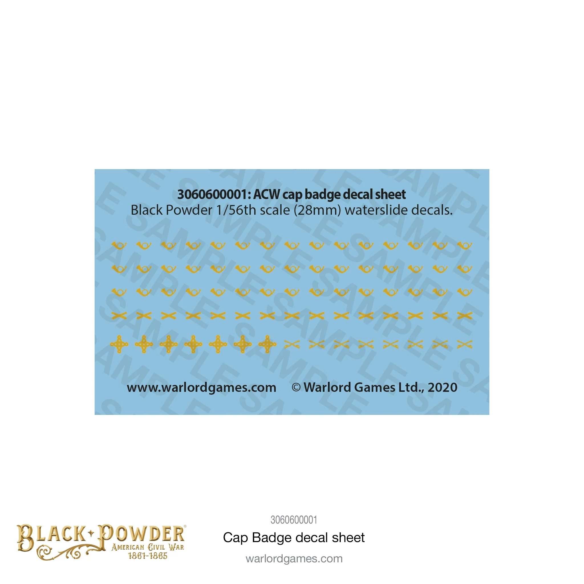 ACW Cap badge Decal Sheet