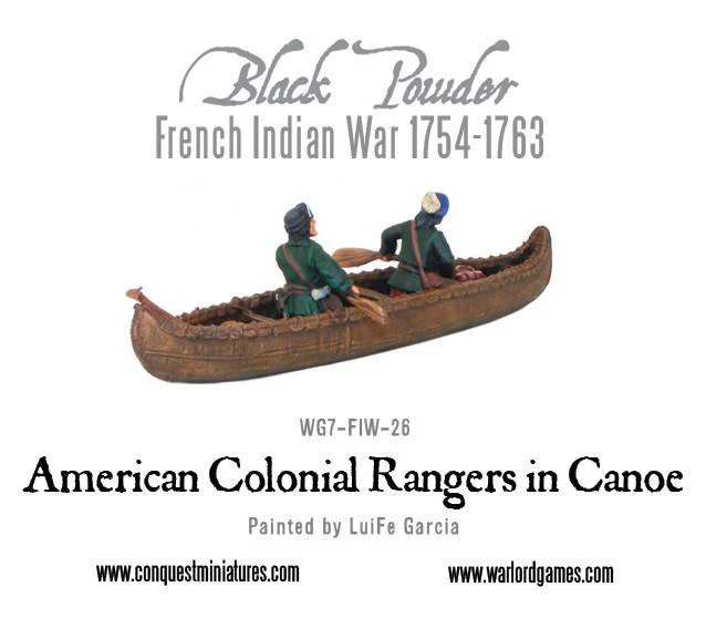 American Colonial Rangers in Canoe - Image 2