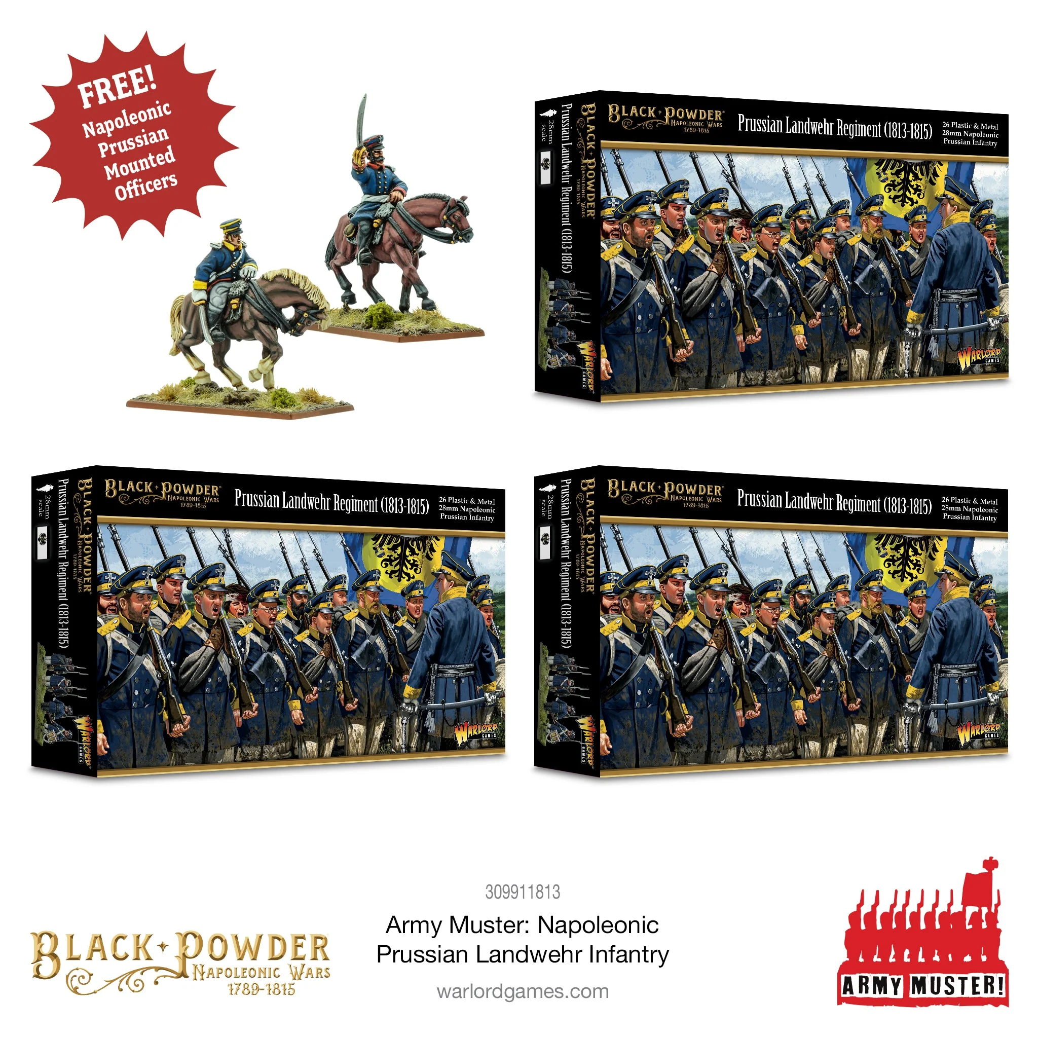 Army Muster: Napoleonic Prussian Landwehr Infantry - Image 6