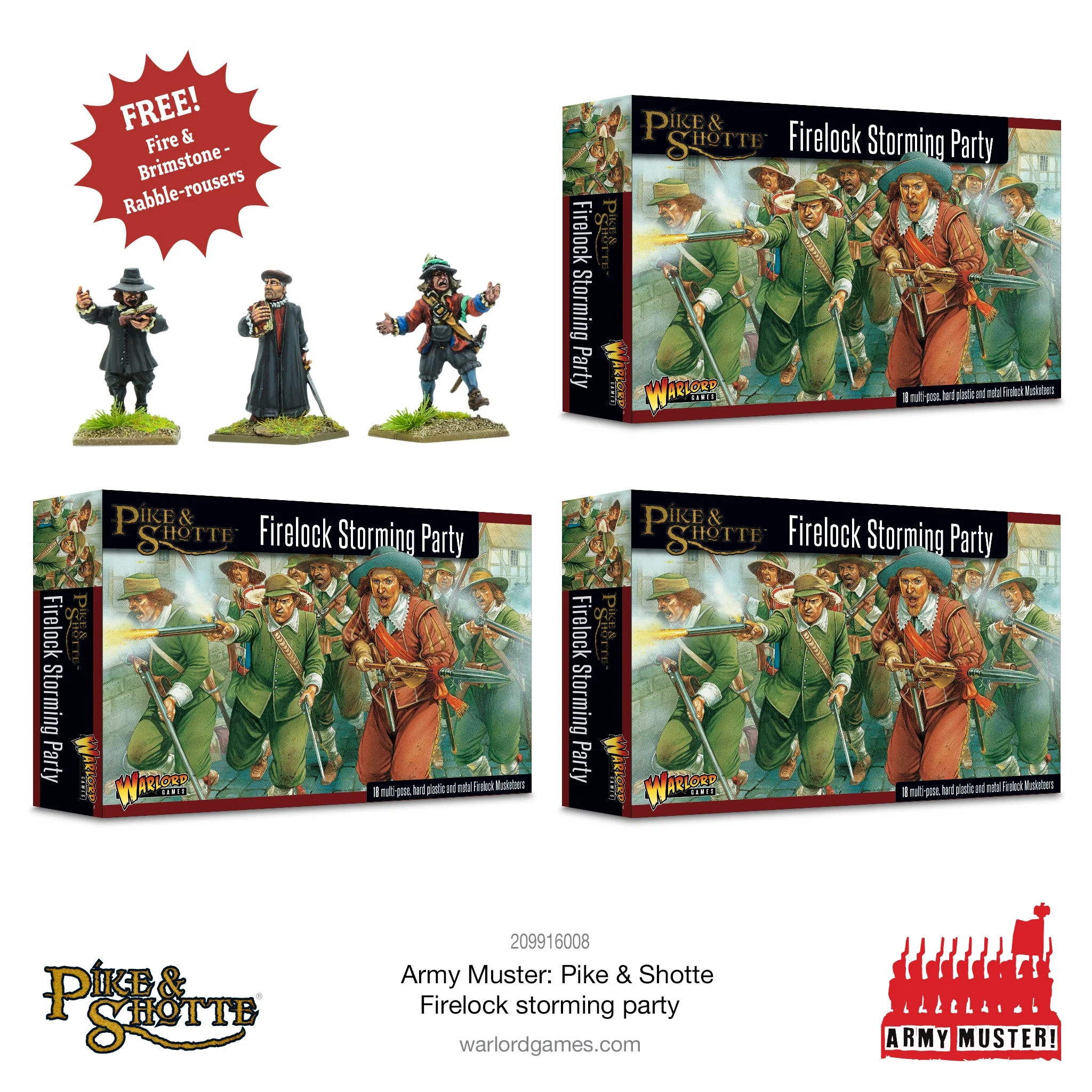 Army Muster: Pike & Shotte Firelock Storming Party - Image 7