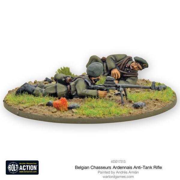 Belgian Chasseurs Ardennais anti-tank rifle team - Image 2