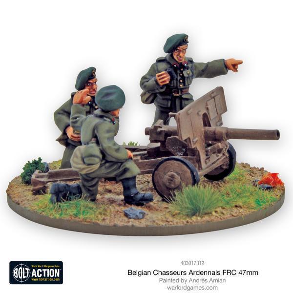 Belgian Chasseurs Ardennais FRC 47mm anti-tank gun - Image 2