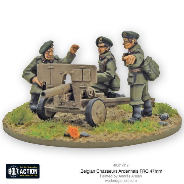 Belgian Chasseurs Ardennais FRC 47mm anti-tank gun - Image 3
