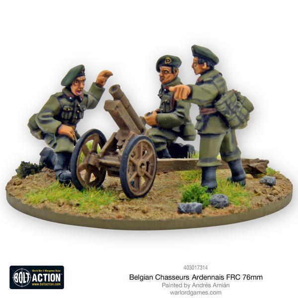 Belgian Chasseurs Ardennais  FRC 76mm infantry gun - Image 2