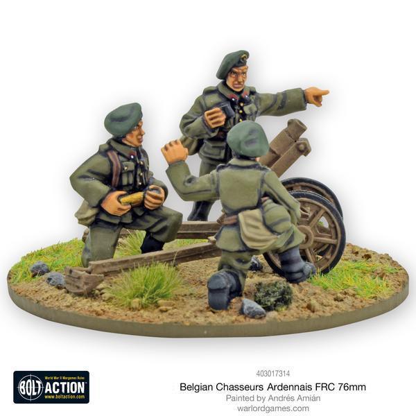 Belgian Chasseurs Ardennais  FRC 76mm infantry gun - Image 3