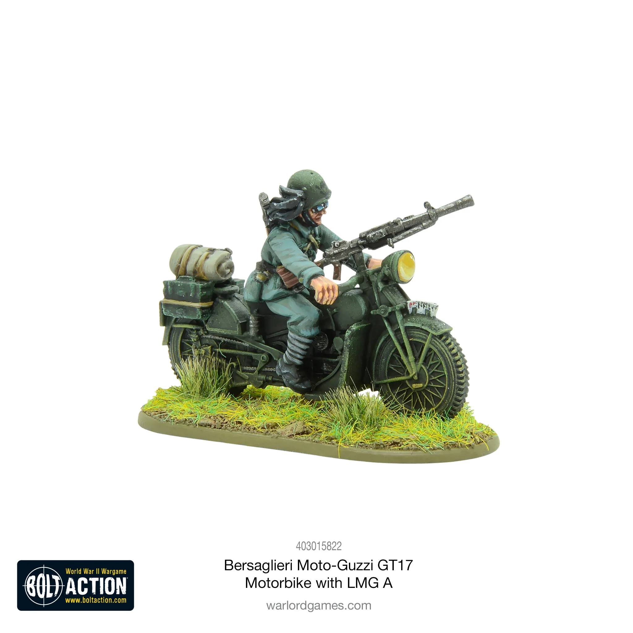 Bersaglieri Moto-Guzzi GT17 Motorbike with LMG A - Image 2