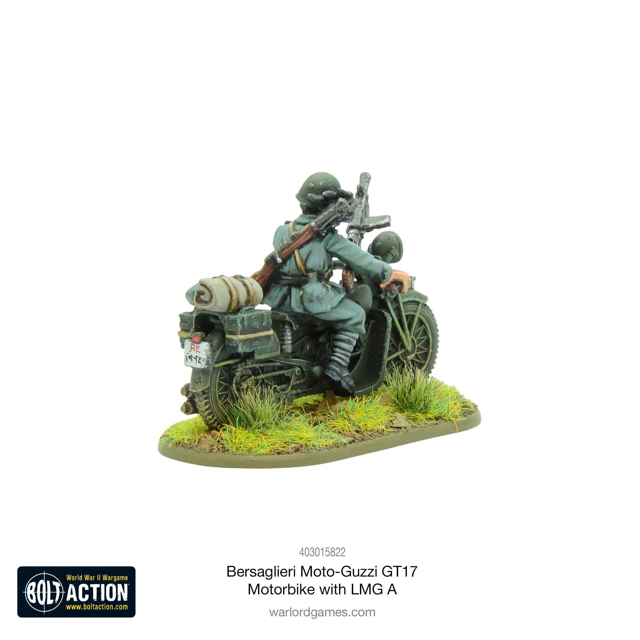 Bersaglieri Moto-Guzzi GT17 Motorbike with LMG A - Image 3