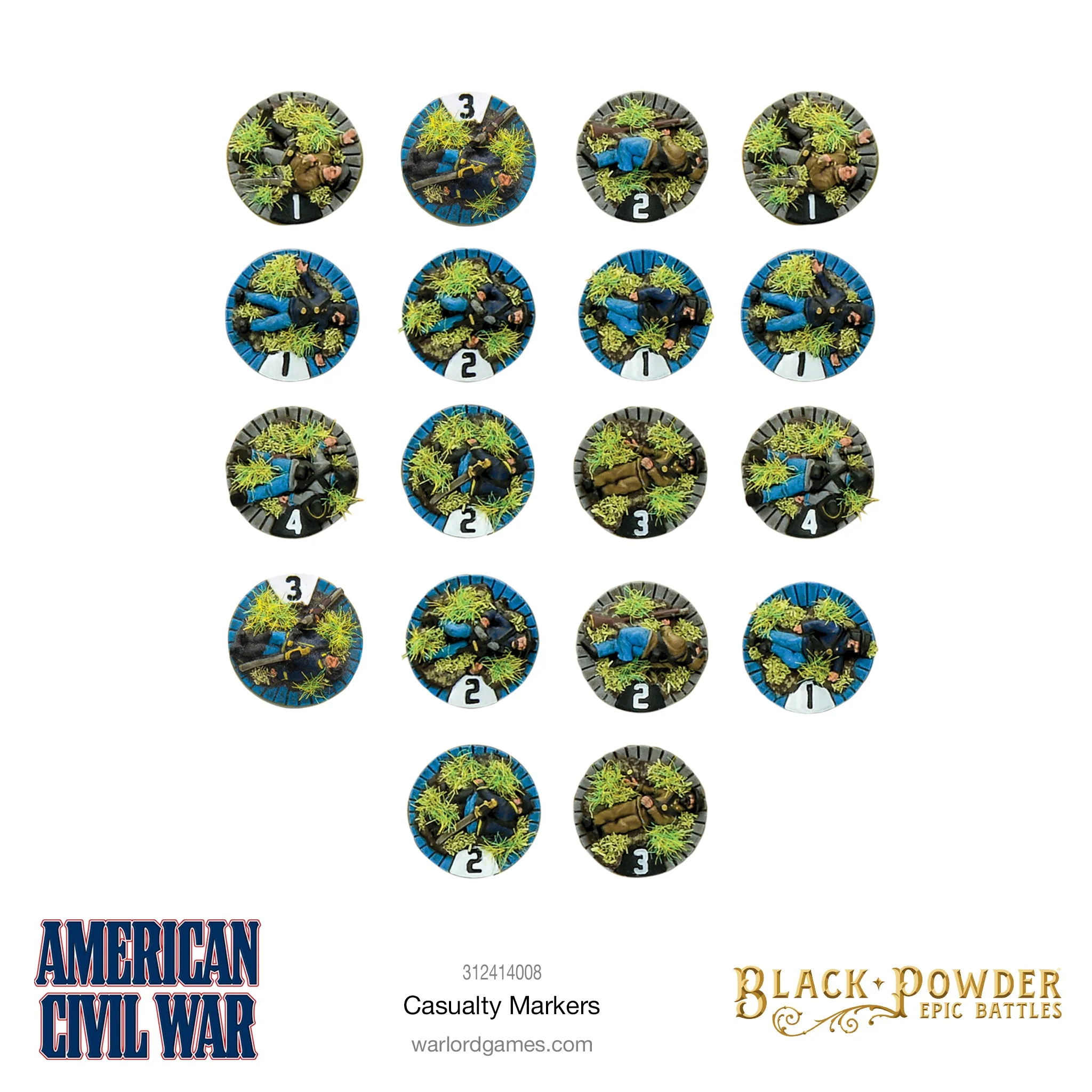 Black Powder Epic Battles - American Civil War Casualty Markers - Image 2