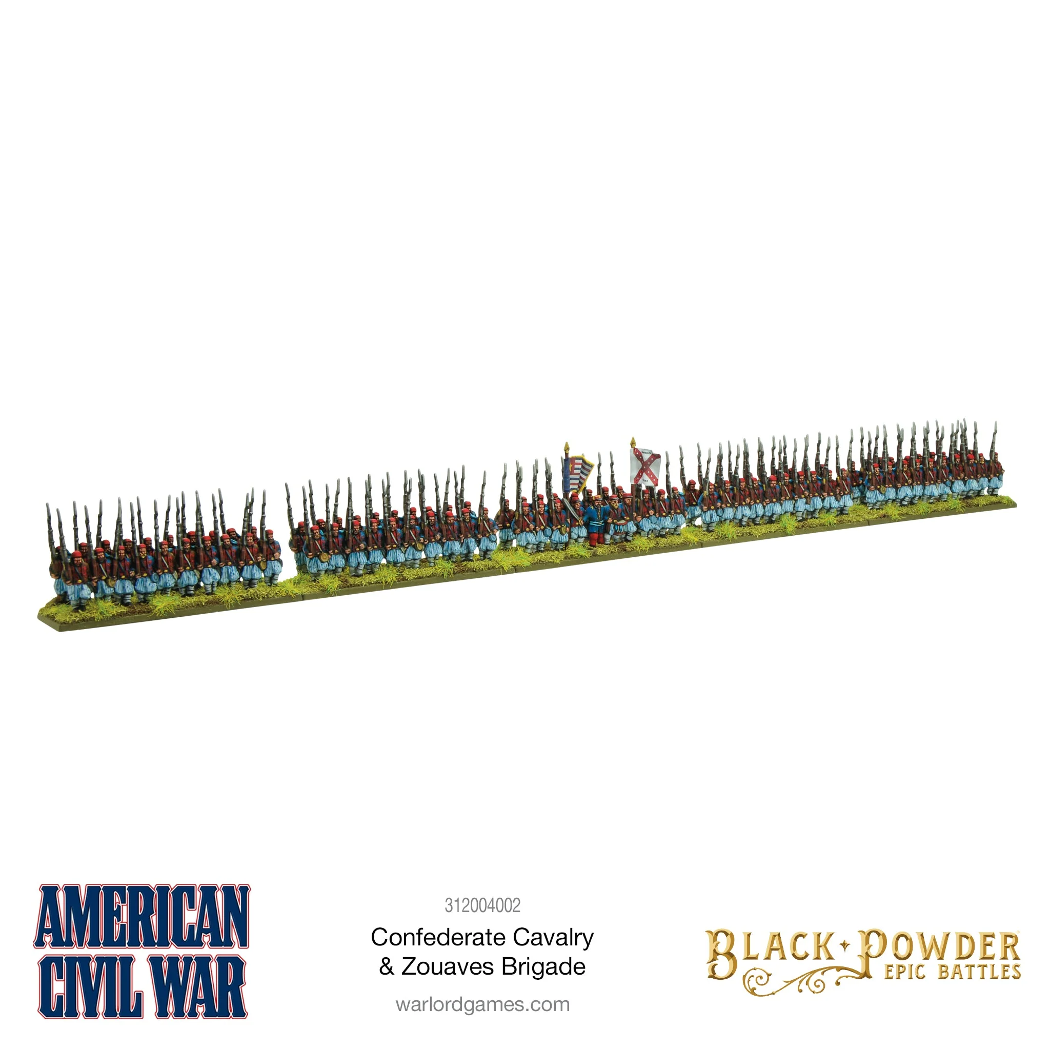Black Powder Epic Battles - American Civil War Confederate Cavalry & Zouaves Brigade - Image 2