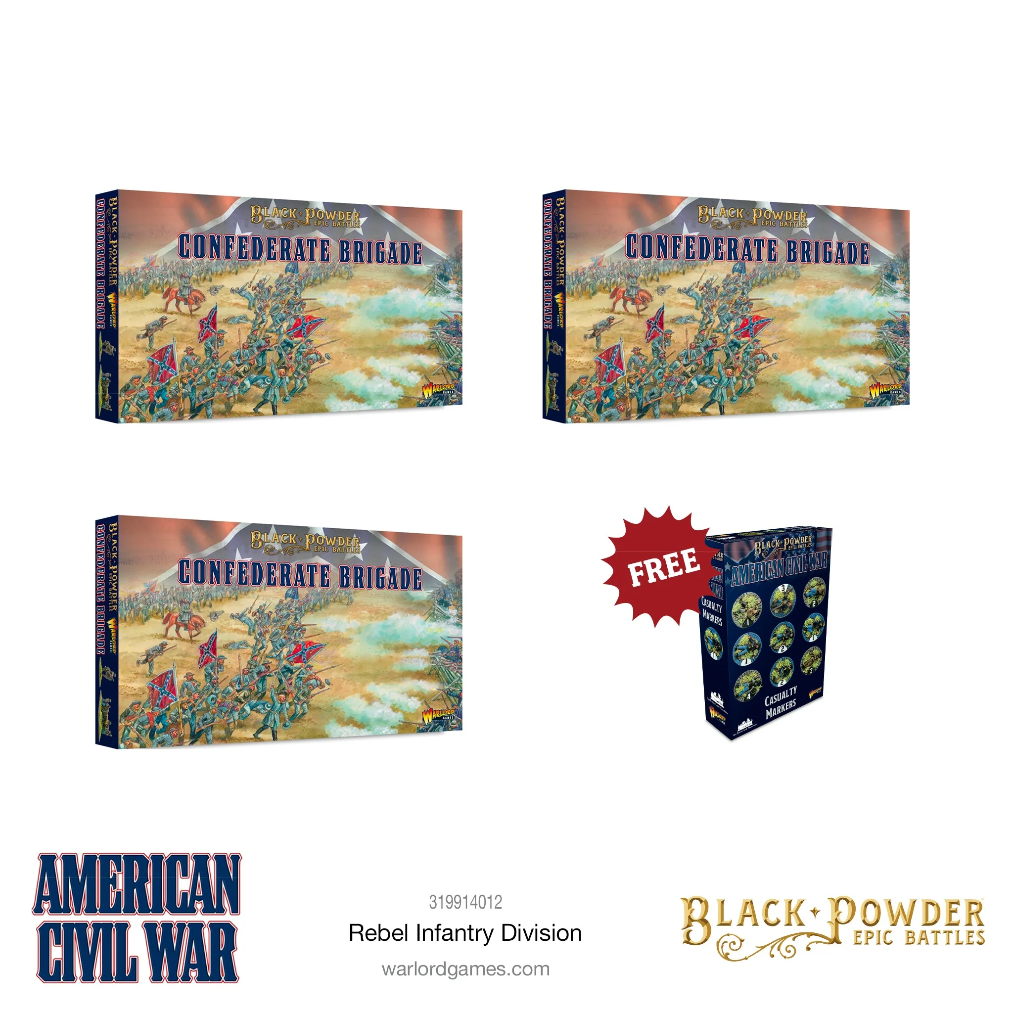 Black Powder Epic Battles - American Civil War Rebel Infantry Division - Image 2