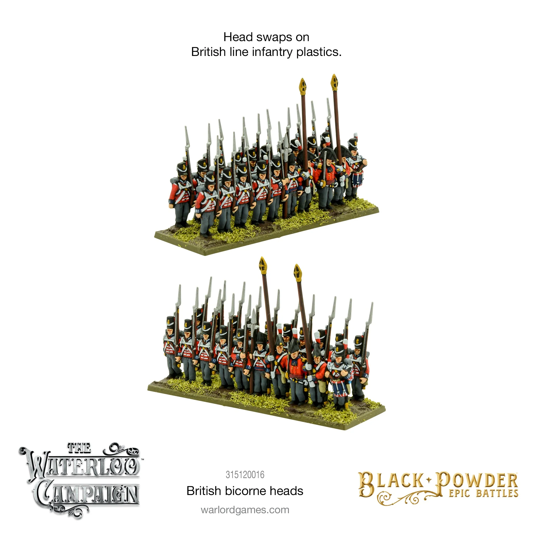 Black Powder Epic Battles - British bicorne heads - Image 2