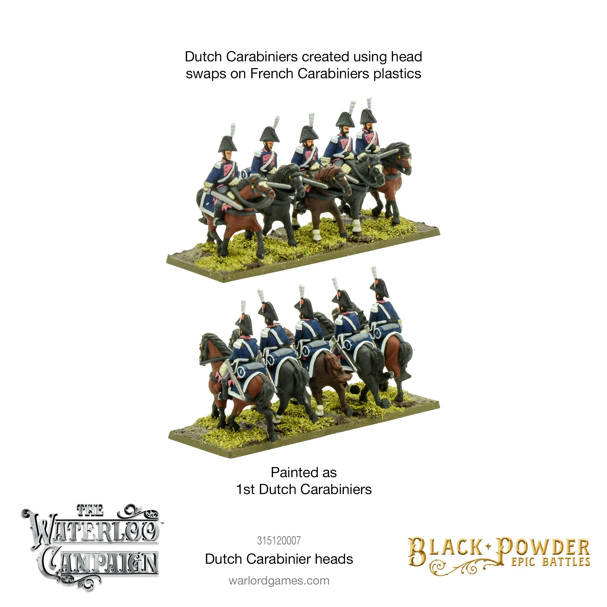 Black Powder Epic Battles - Dutch Carabinier heads - Image 2
