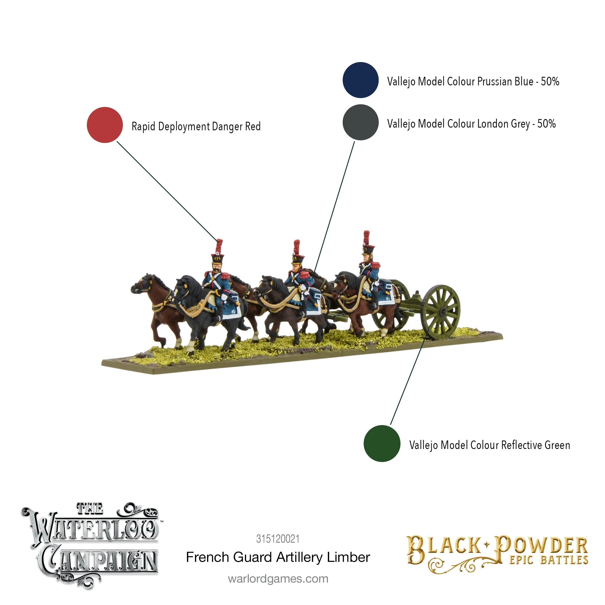 Black Powder Epic Battles: Napoleonic French Guard Artillery Limber - Image 4