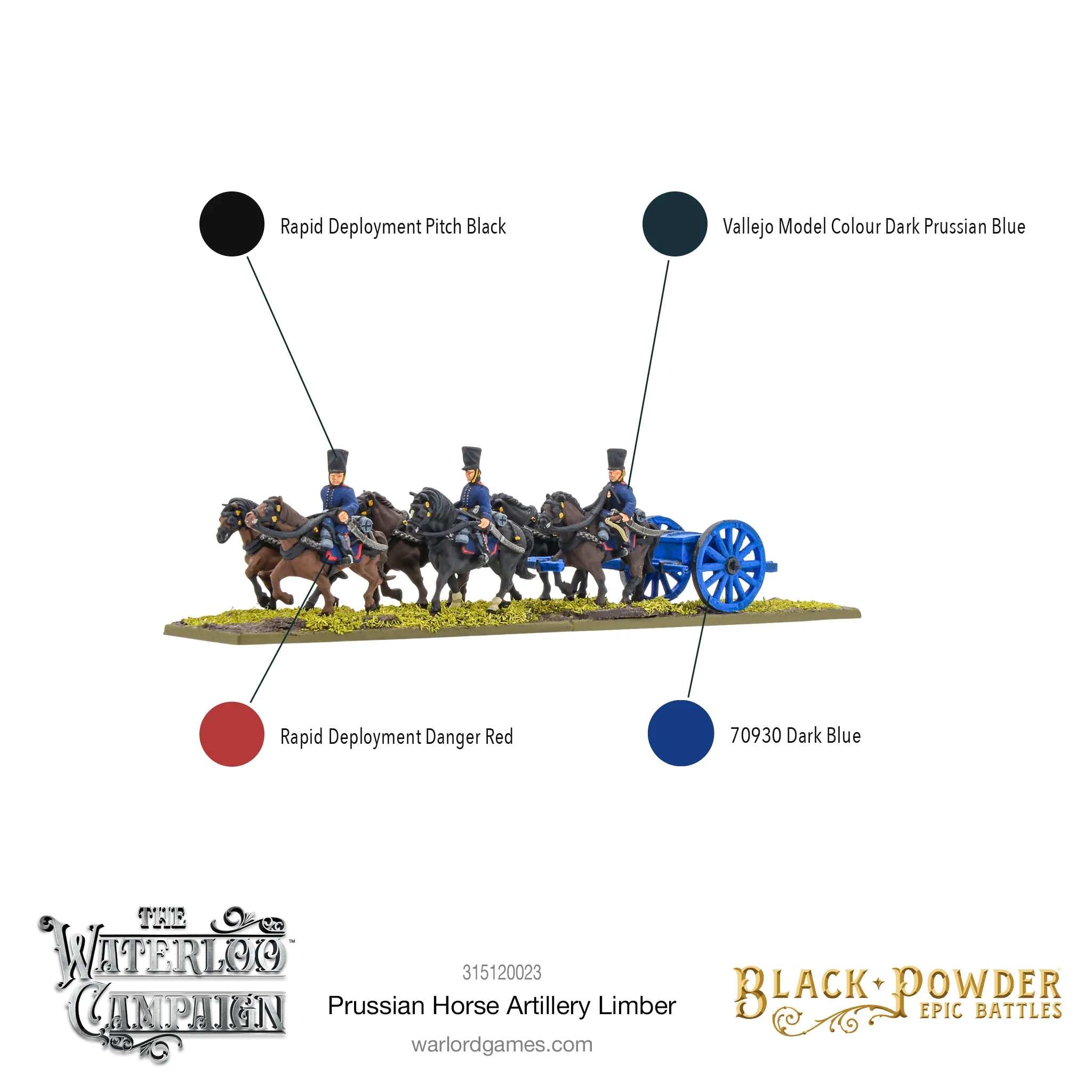 Black Powder Epic Battles: Napoleonic Prussian Horse Artillery Limber - Image 4