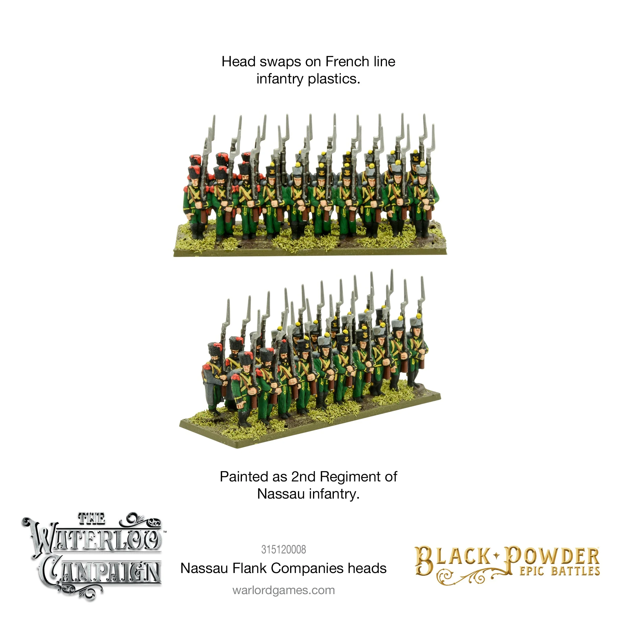 Black Powder Epic Battles - Nassau Flank Companies heads - Image 2