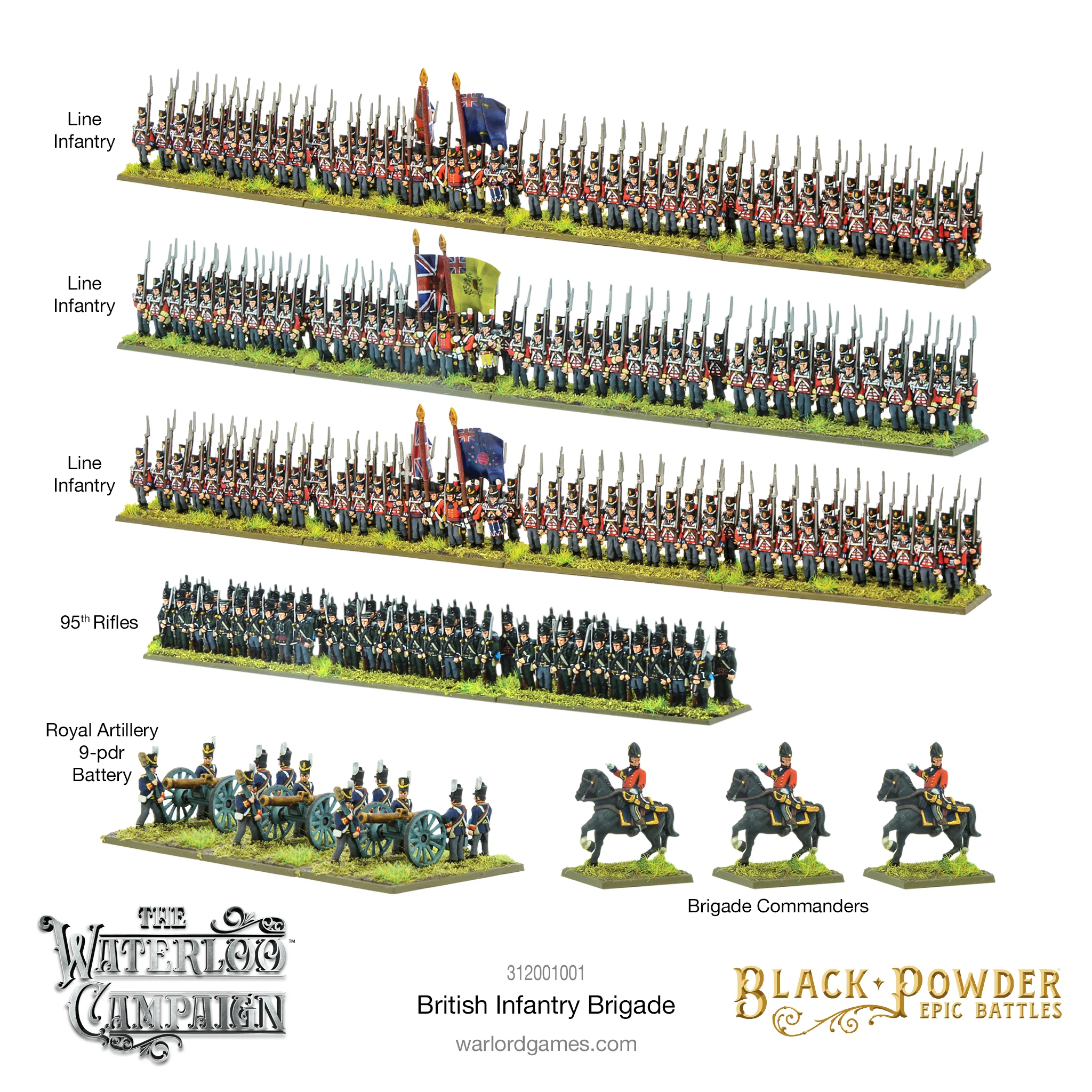 Black Powder Epic Battles: Waterloo - British Infantry Brigade - Image 2