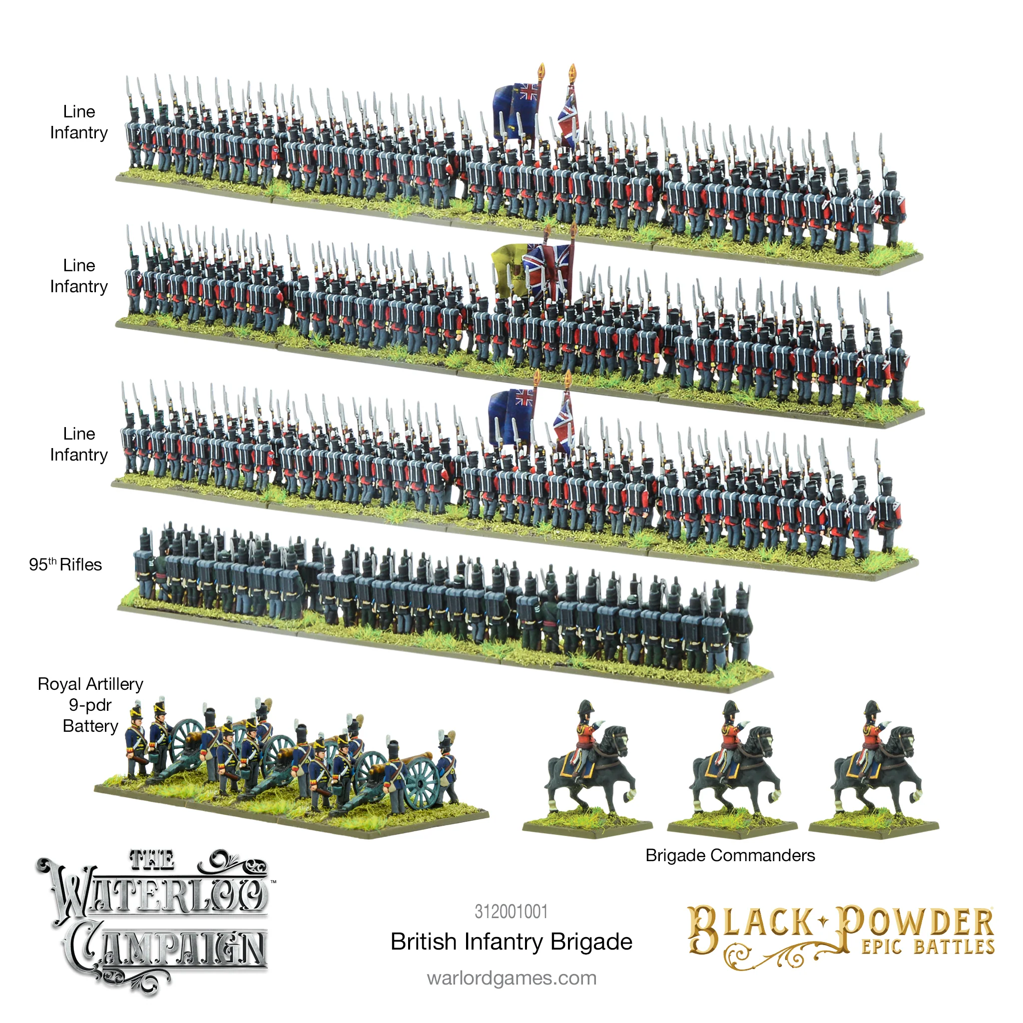 Black Powder Epic Battles: Waterloo - British Infantry Brigade - Image 3
