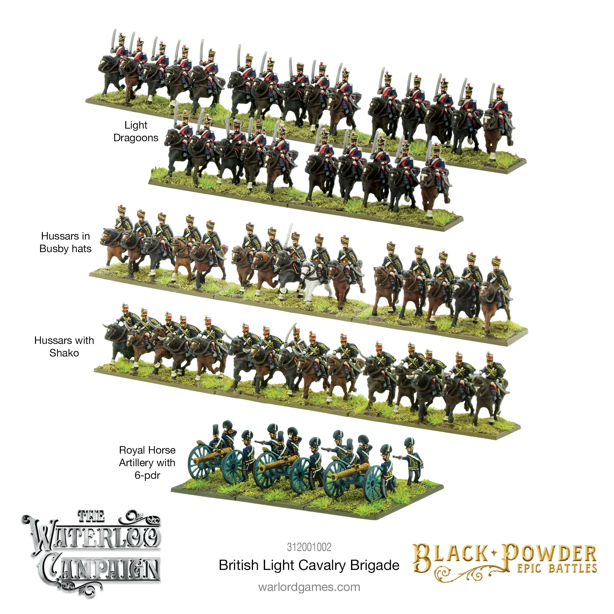 Black Powder Epic Battles: Waterloo - British Light Cavalry Brigade - Image 2