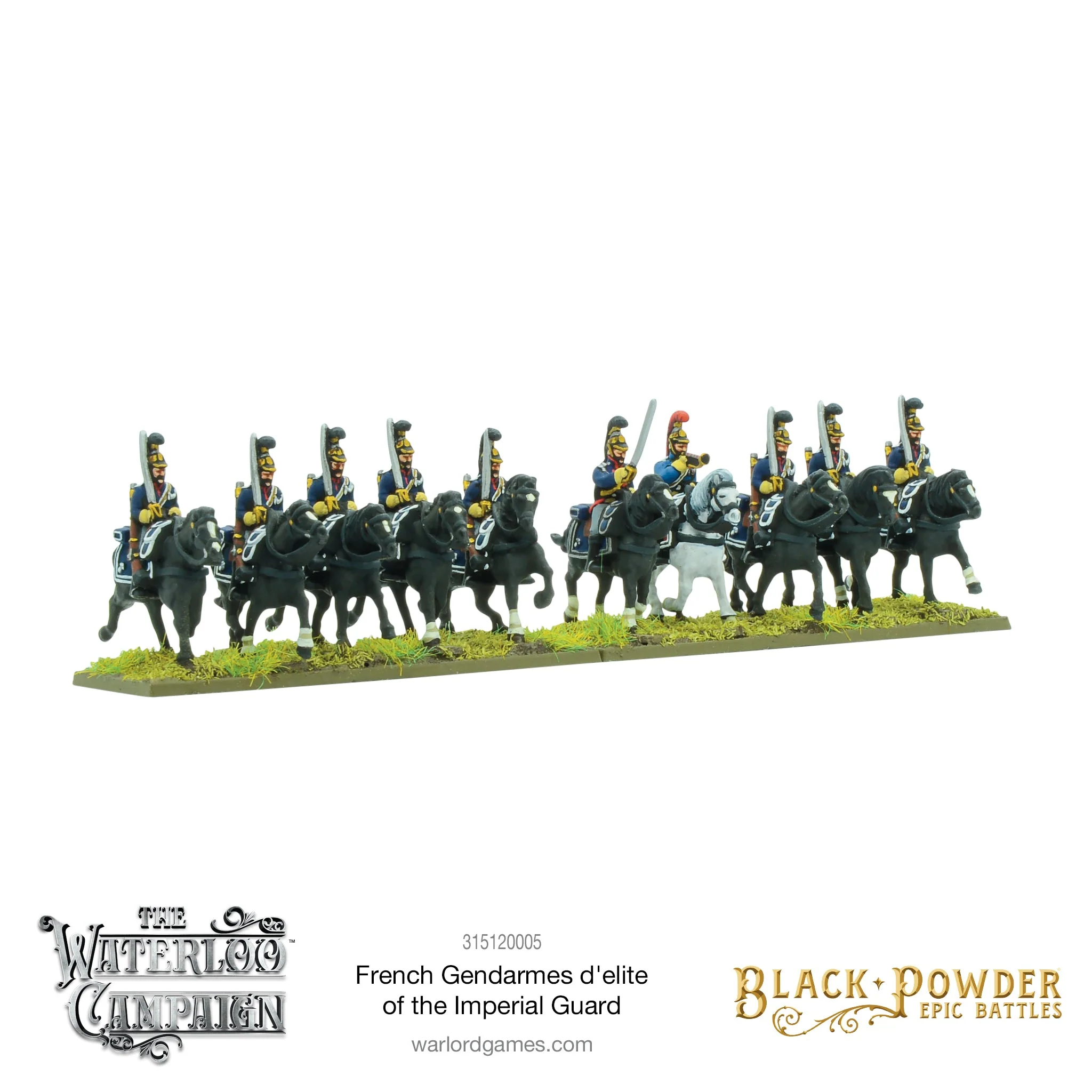 Black Powder Epic Battles: Waterloo - French Gendarmes d'elite of the Imperial Guard - Image 2