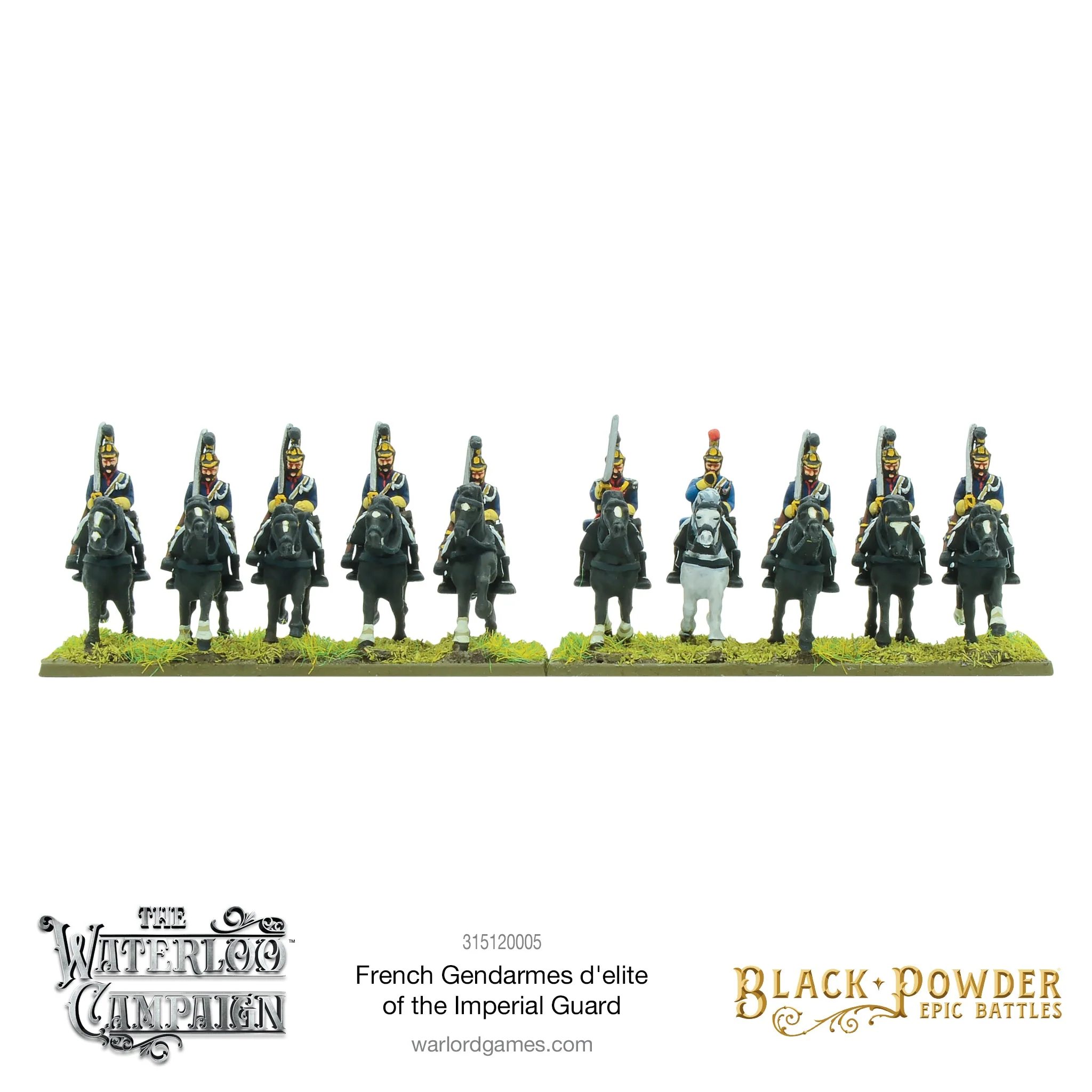 Black Powder Epic Battles: Waterloo - French Gendarmes d'elite of the Imperial Guard - Image 4