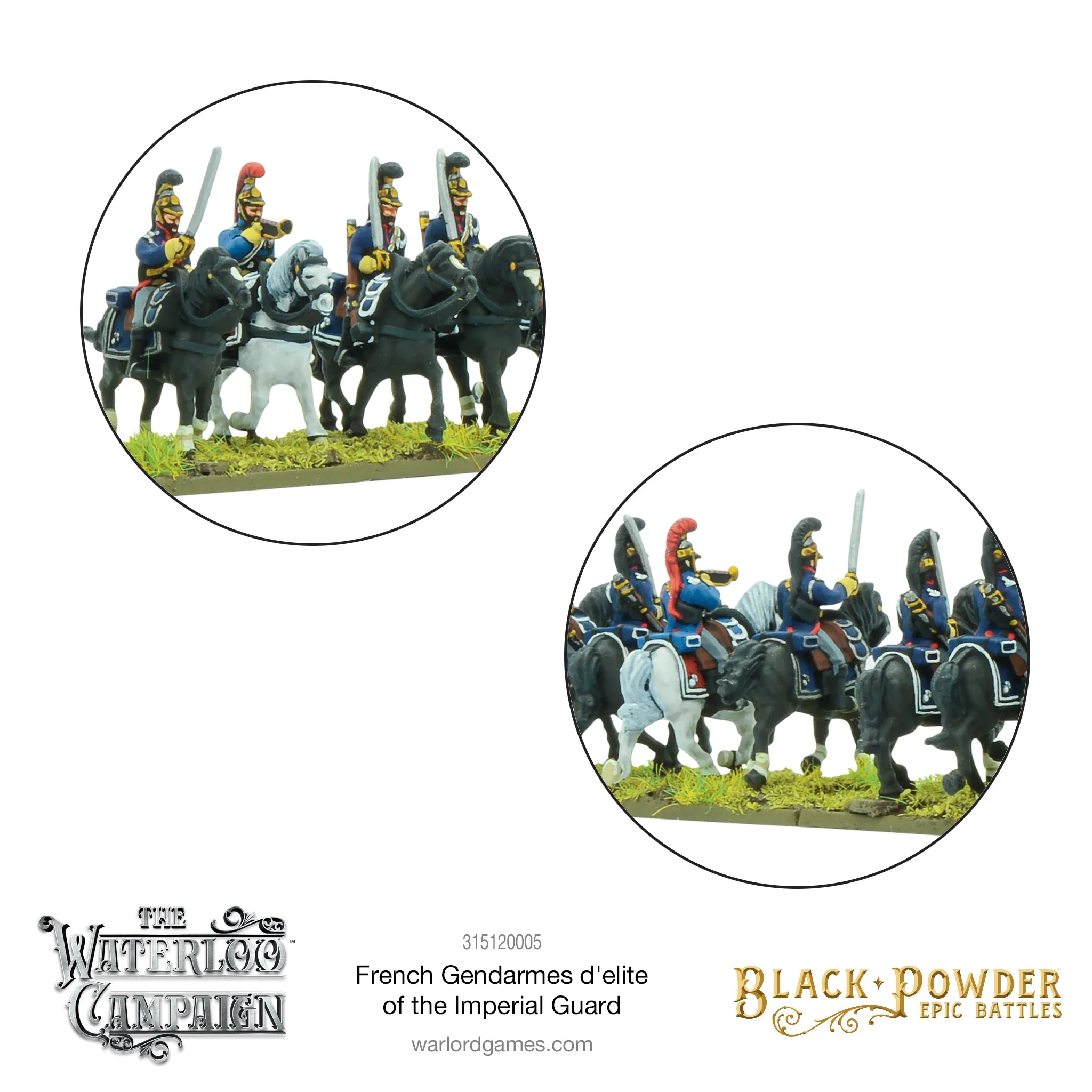Black Powder Epic Battles: Waterloo - French Gendarmes d'elite of the Imperial Guard - Image 5