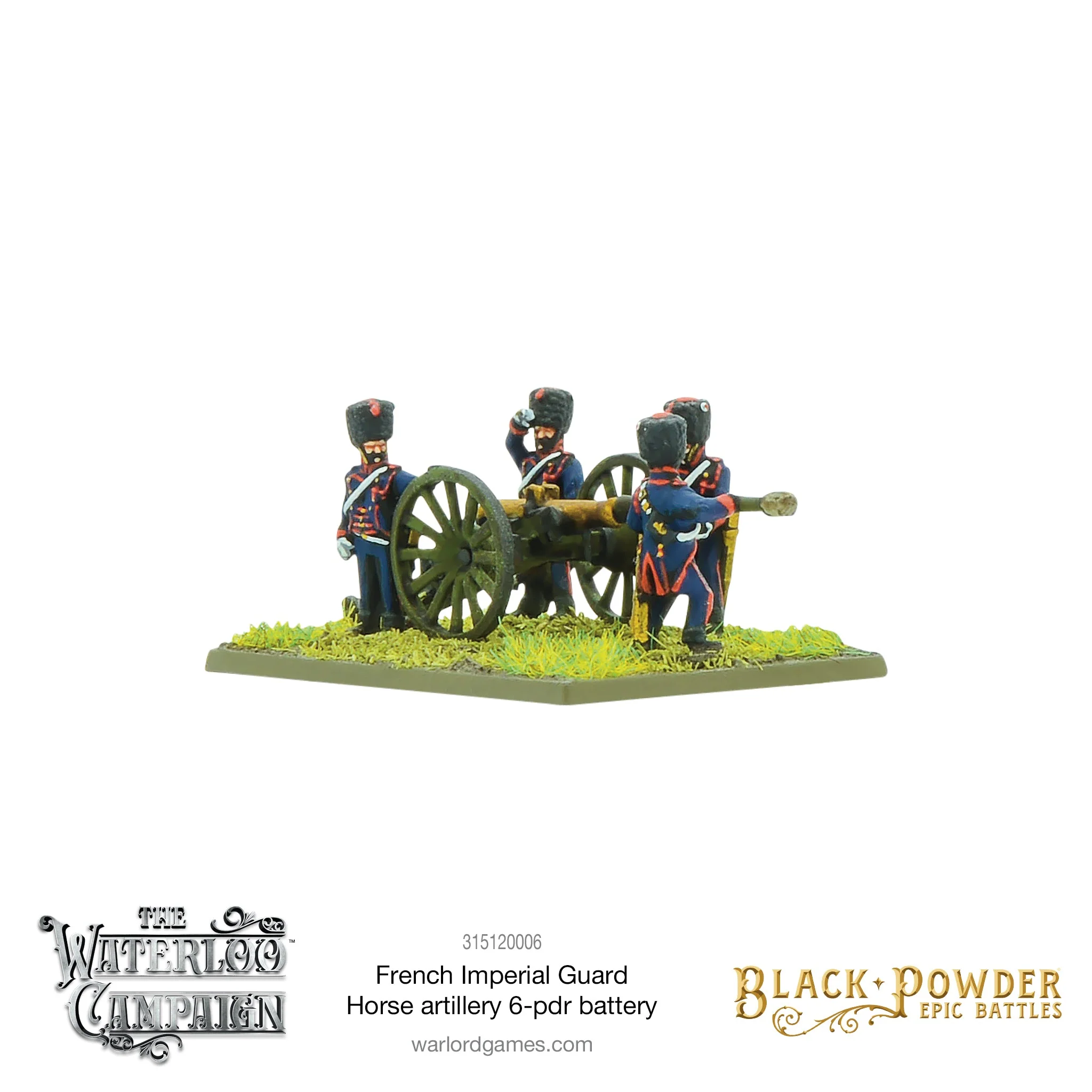 Black Powder Epic Battles: Waterloo - French Imperial Guard Horse artillery 6-pdr battery - Image 4