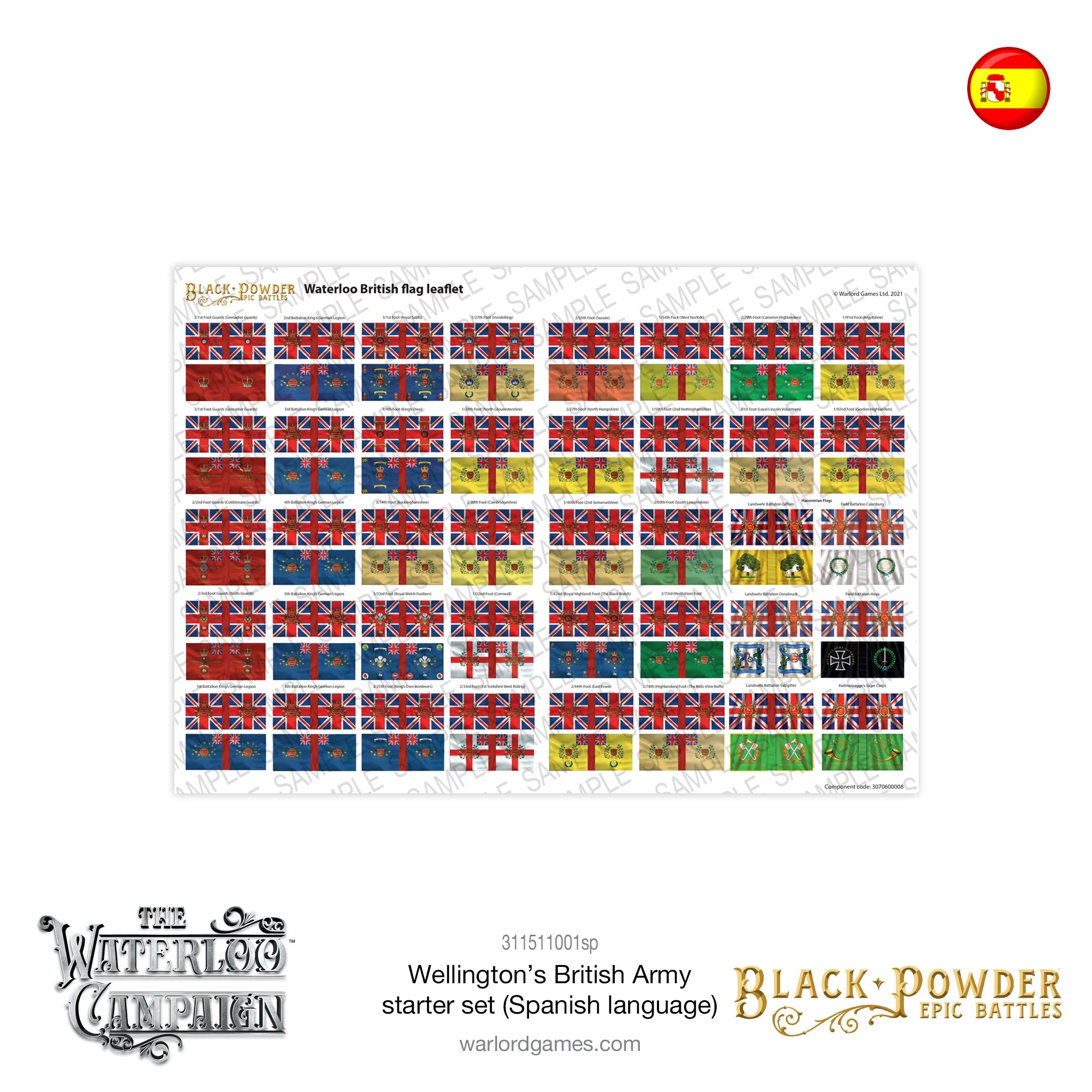 Black Powder Epic Battles Waterloo - Wellington's British Army Starter Set (Spanish language) - Image 4
