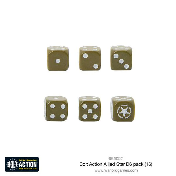 Bolt Action Allied Star D6 pack - Image 2