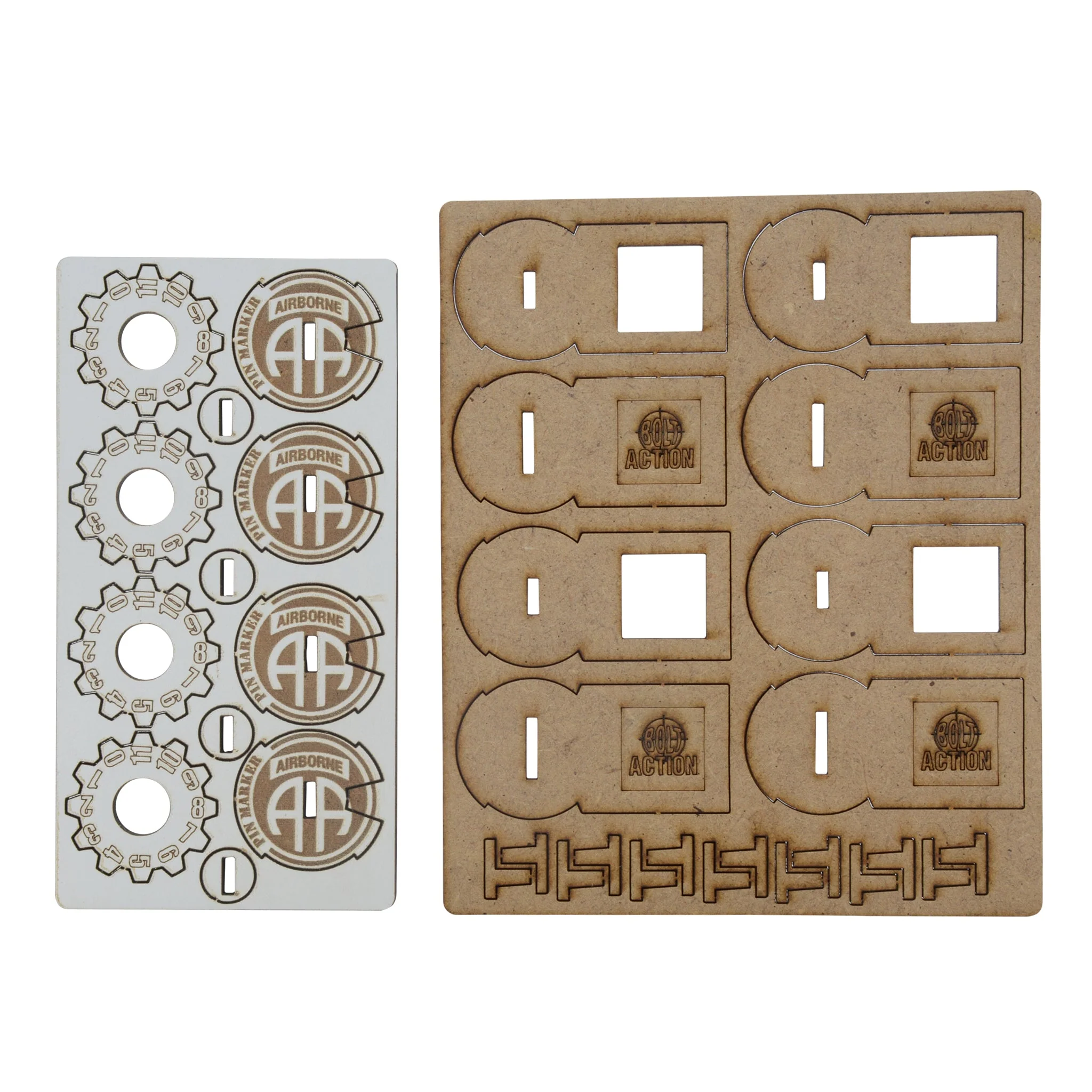 Bolt Action MDF Unit Pin Markers - 82nd American Airborne 'All American' - Image 2