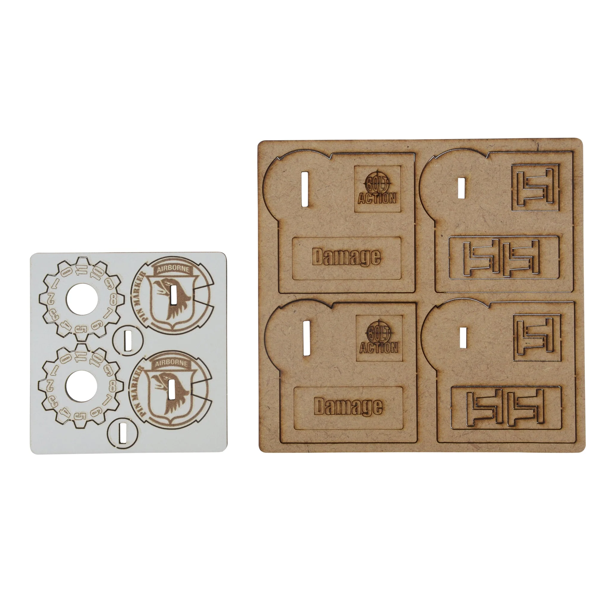 Bolt Action MDF Vehicle Pin Markers - 101st American Airborne 'Screaming Eagles' - Image 2