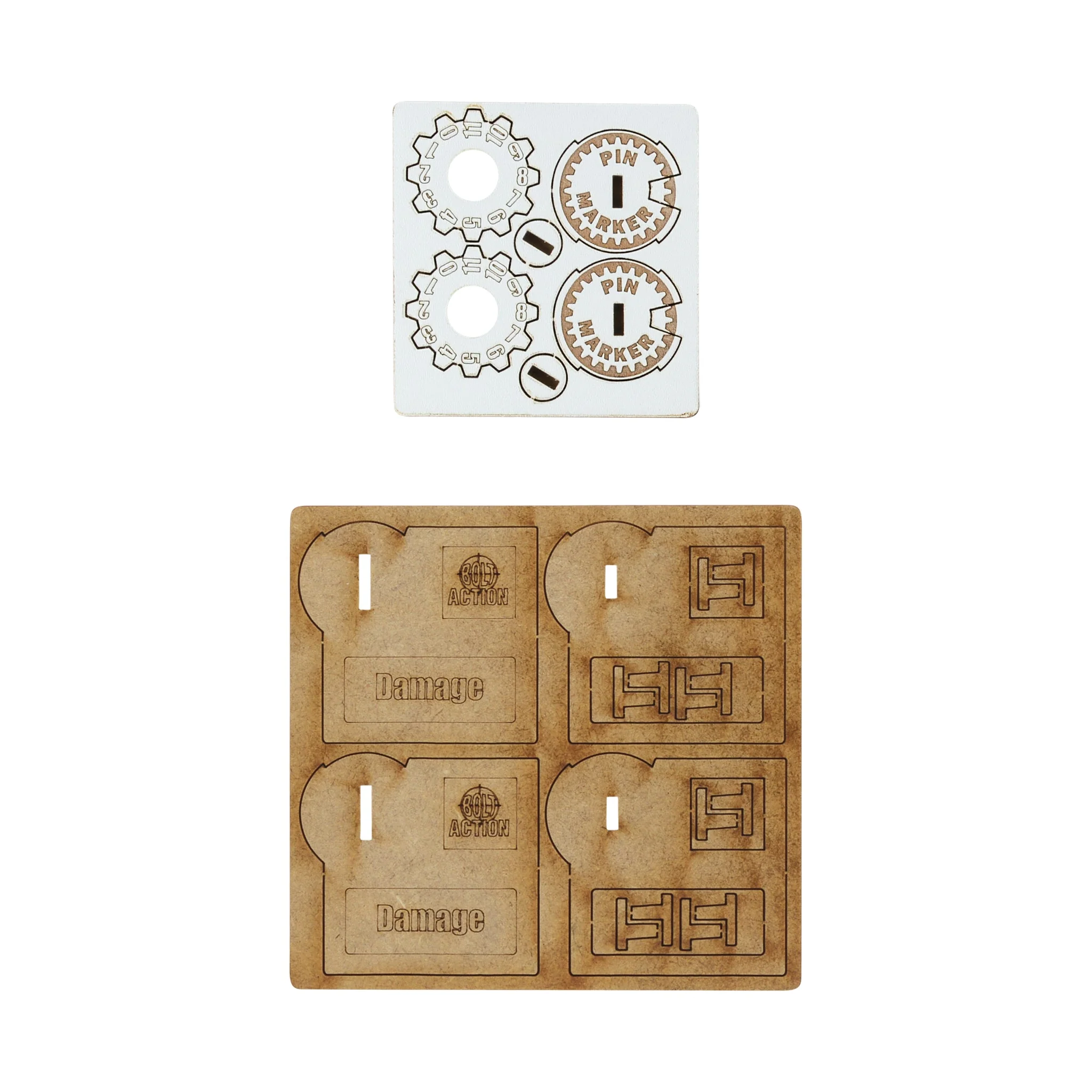 Bolt Action MDF Vehicle Pin Markers - British 8th Army 'Desert Rats' - Image 2
