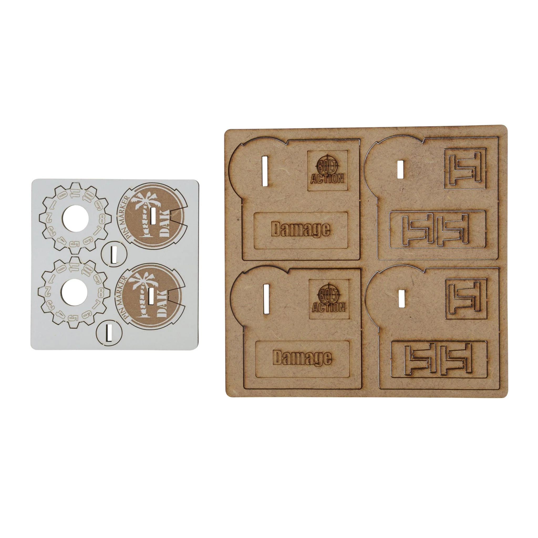 Bolt Action MDF Vehicle Pin Markers - German ' Afrika Korps' - Image 2