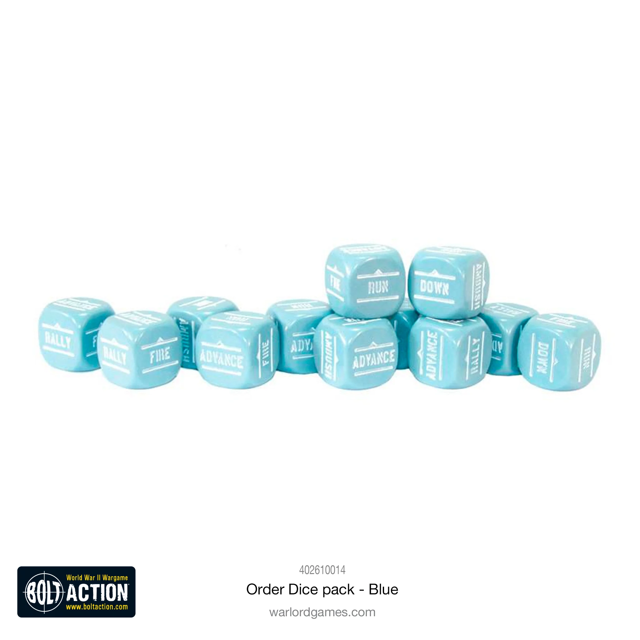Bolt Action: Orders Dice Pack - Blue - Image 2