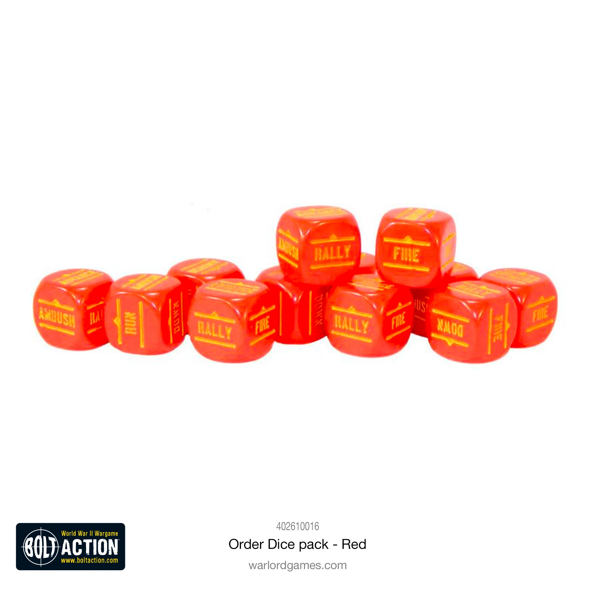 Bolt Action: Orders Dice Pack - Red - Image 2