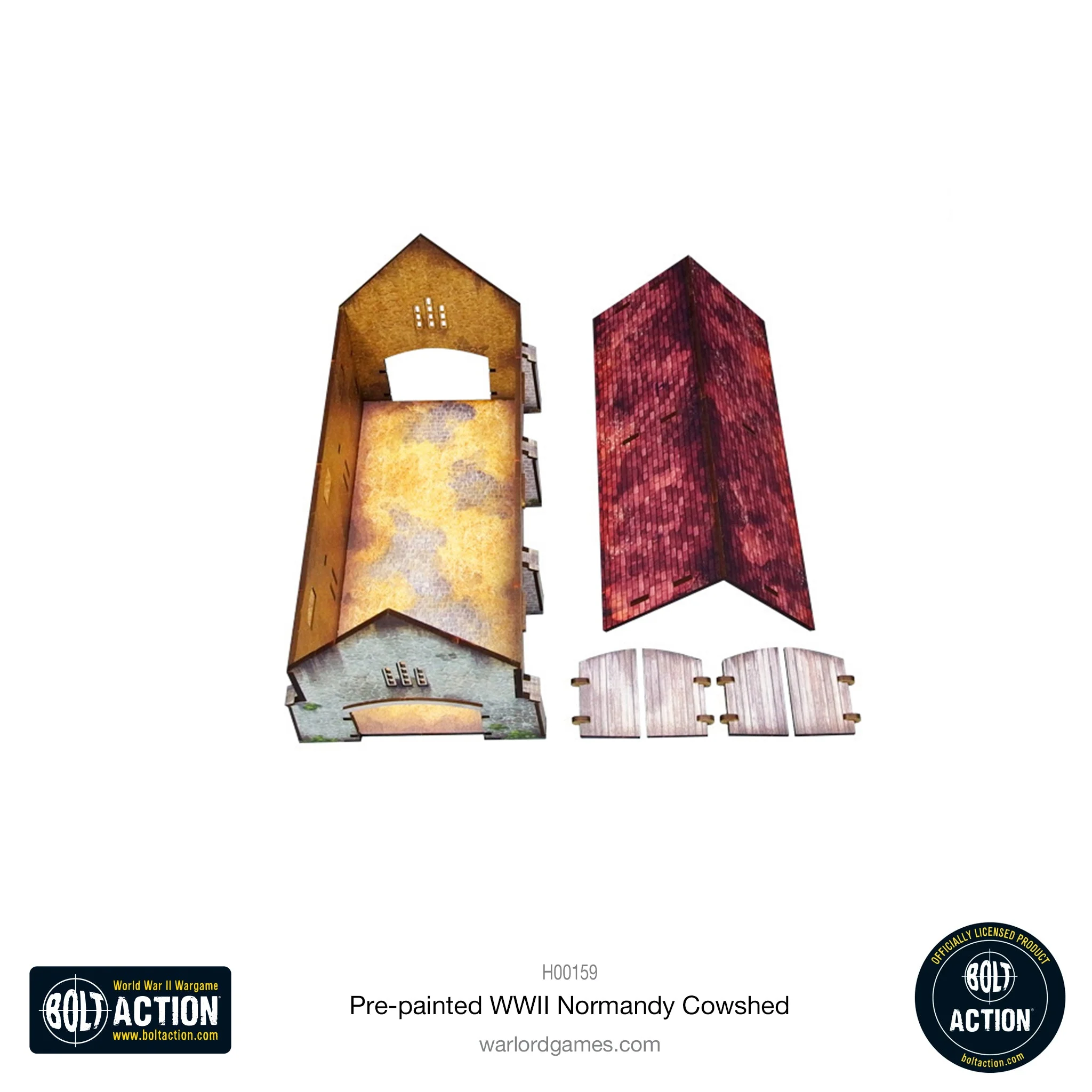 Bolt Action: Pre-painted WWII Normandy Cowshed - Image 4