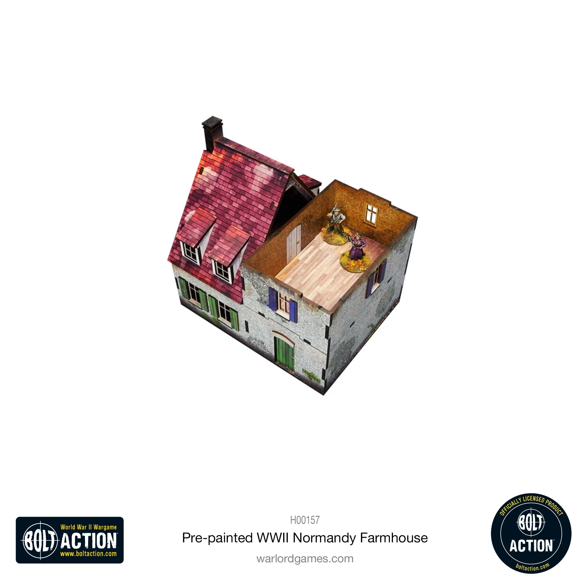 Bolt Action: Pre-painted WWII Normandy Farmhouse - Image 4