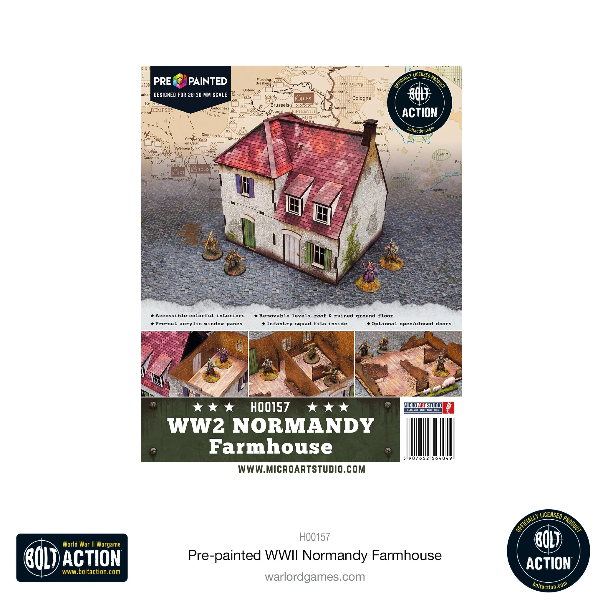 Bolt Action: Pre-painted WWII Normandy Farmhouse - Image 9
