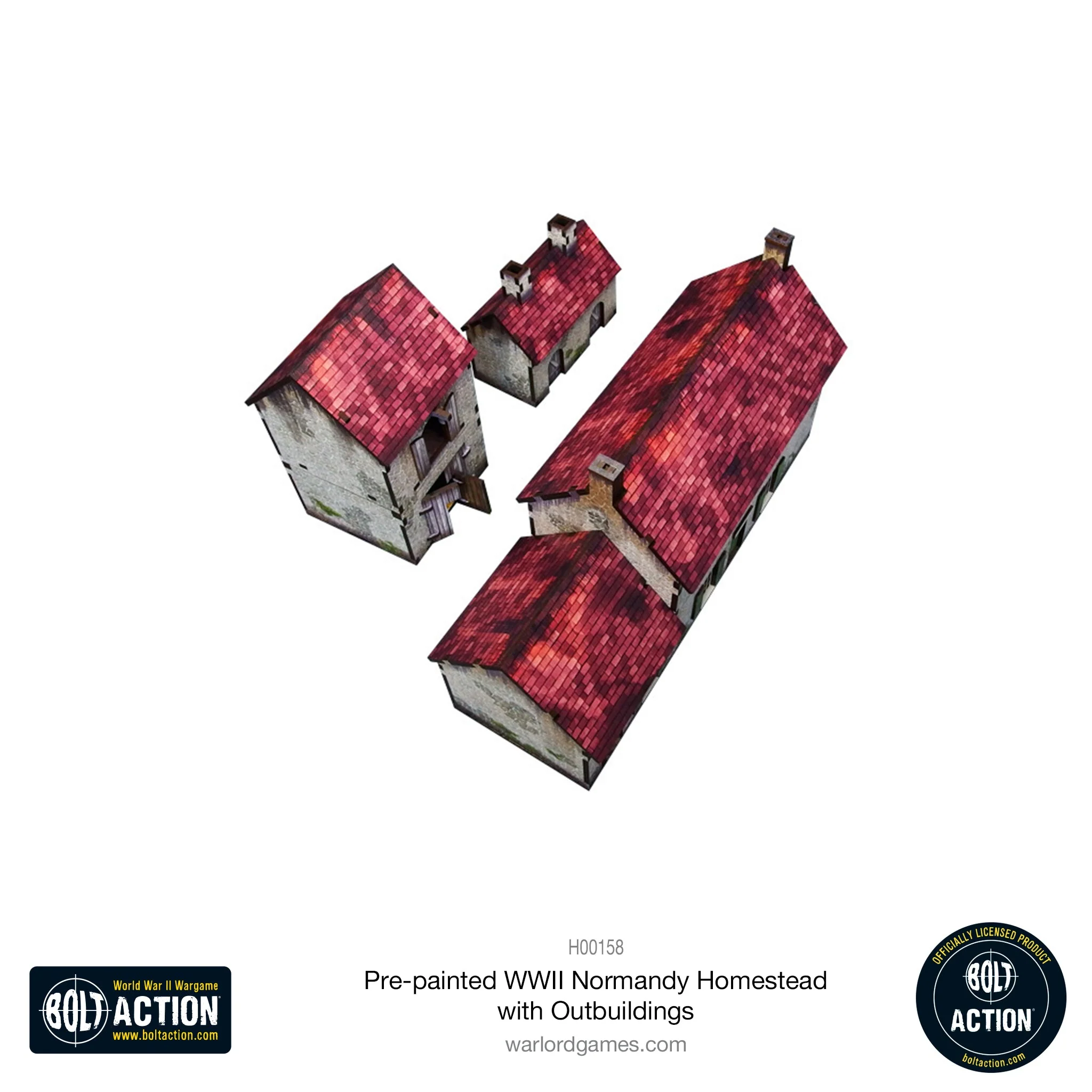 Bolt Action: Pre-painted WWII Normandy Homestead with Outbuildings - Image 12