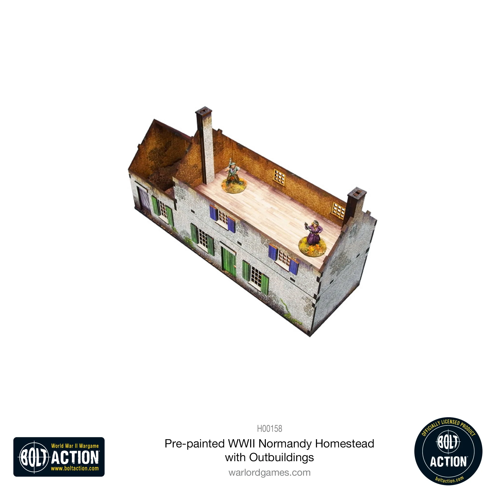 Bolt Action: Pre-painted WWII Normandy Homestead with Outbuildings - Image 5