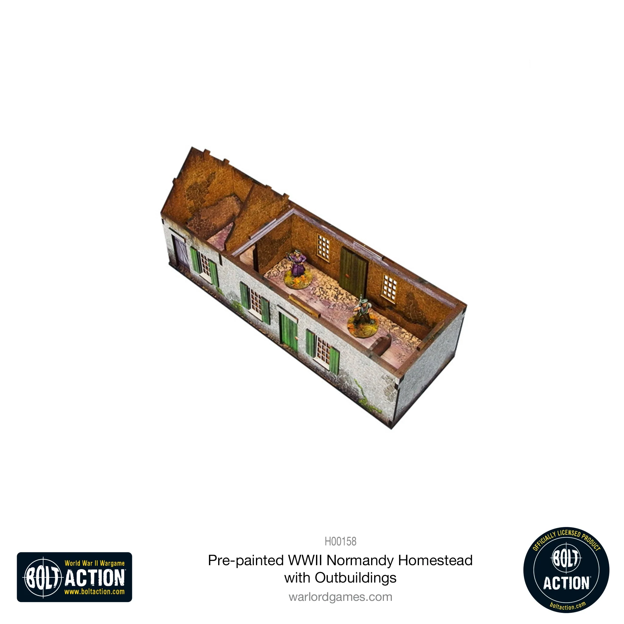 Bolt Action: Pre-painted WWII Normandy Homestead with Outbuildings - Image 6